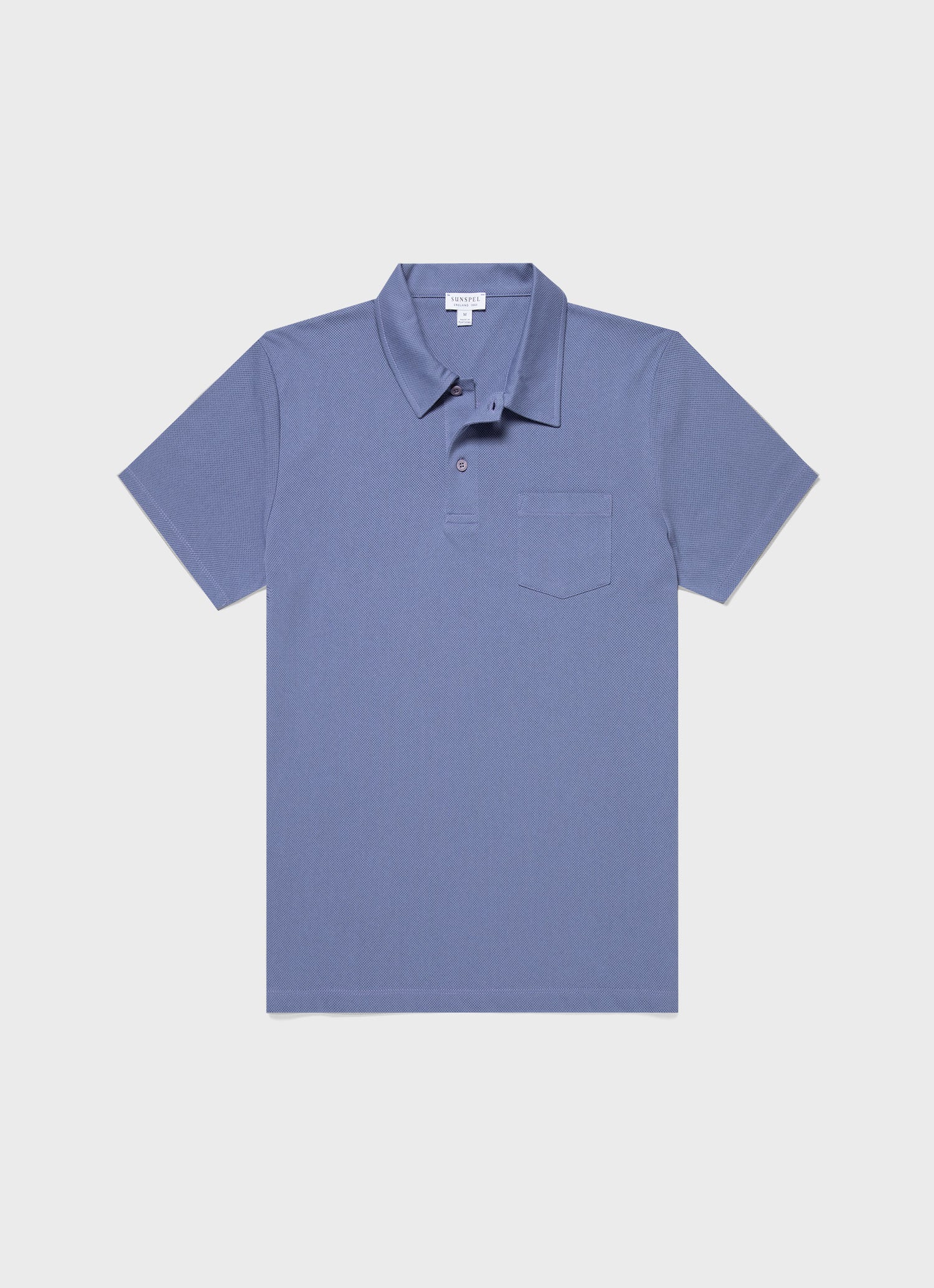Men's Riviera Polo Shirt in Grape | Sunspel