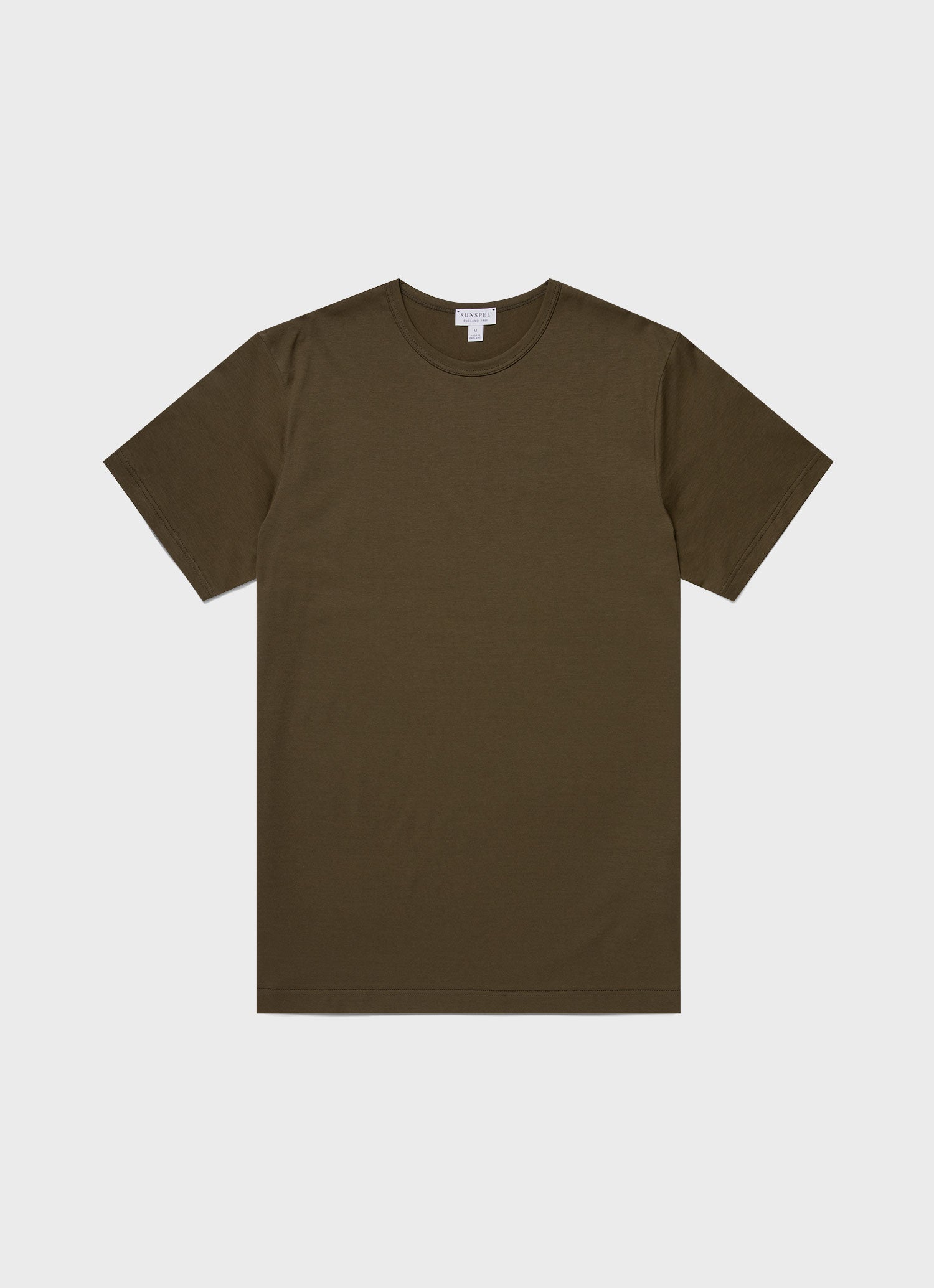 Men\'s Classic T-shirt in Dark Sunspel | Olive