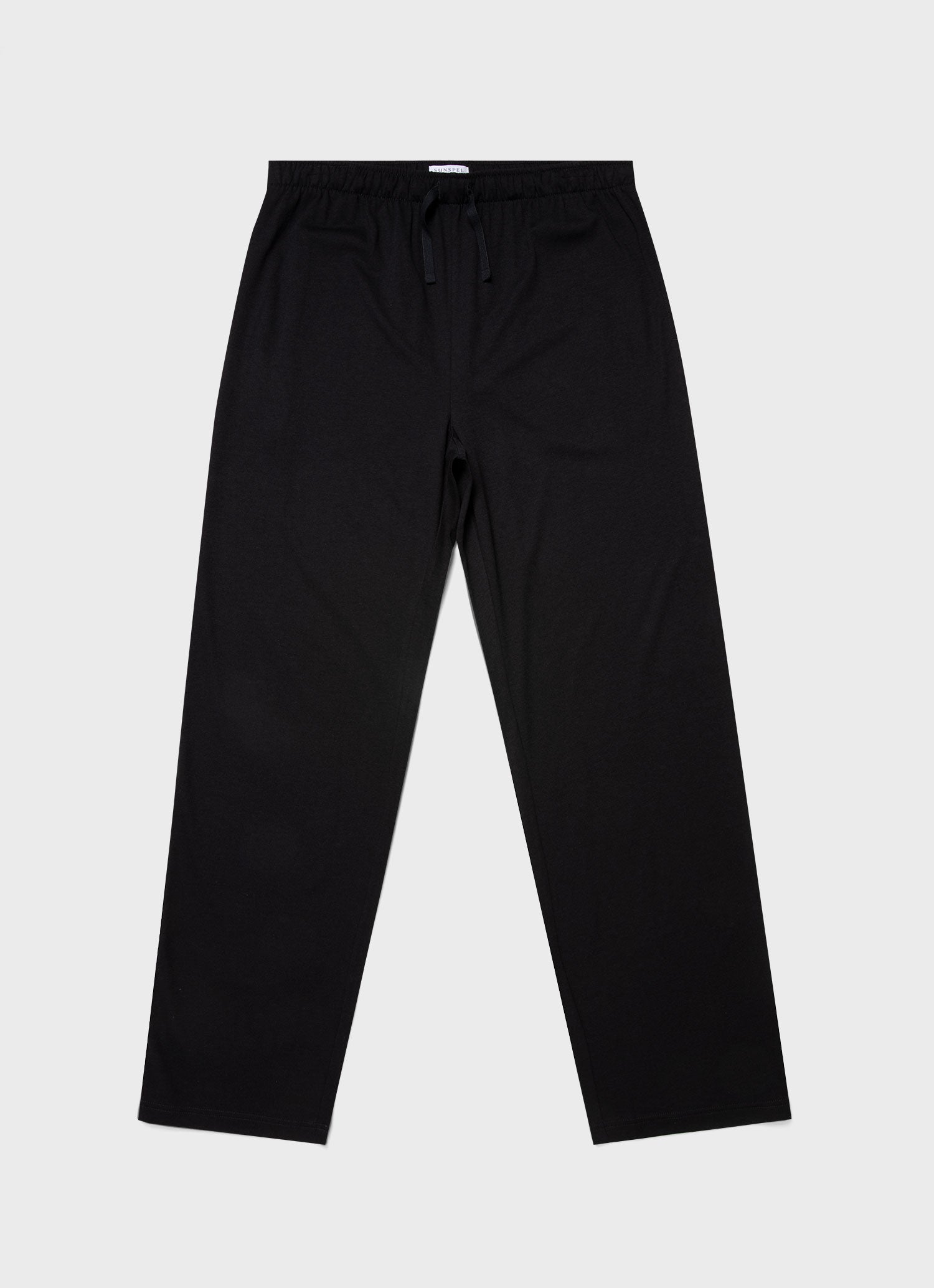 Black Cotton Lounge Pants