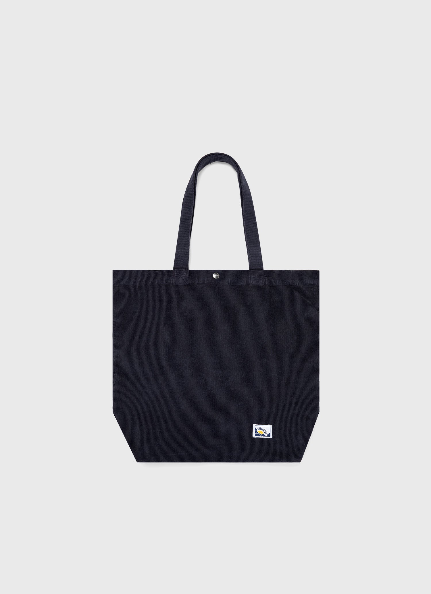 Corduroy Tote Bag in Navy | Sunspel