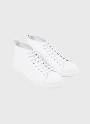 Women's High Top Tennis Shoe in White