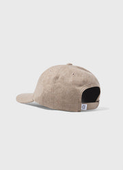 Men's Wool Twill Cap in Sandstone