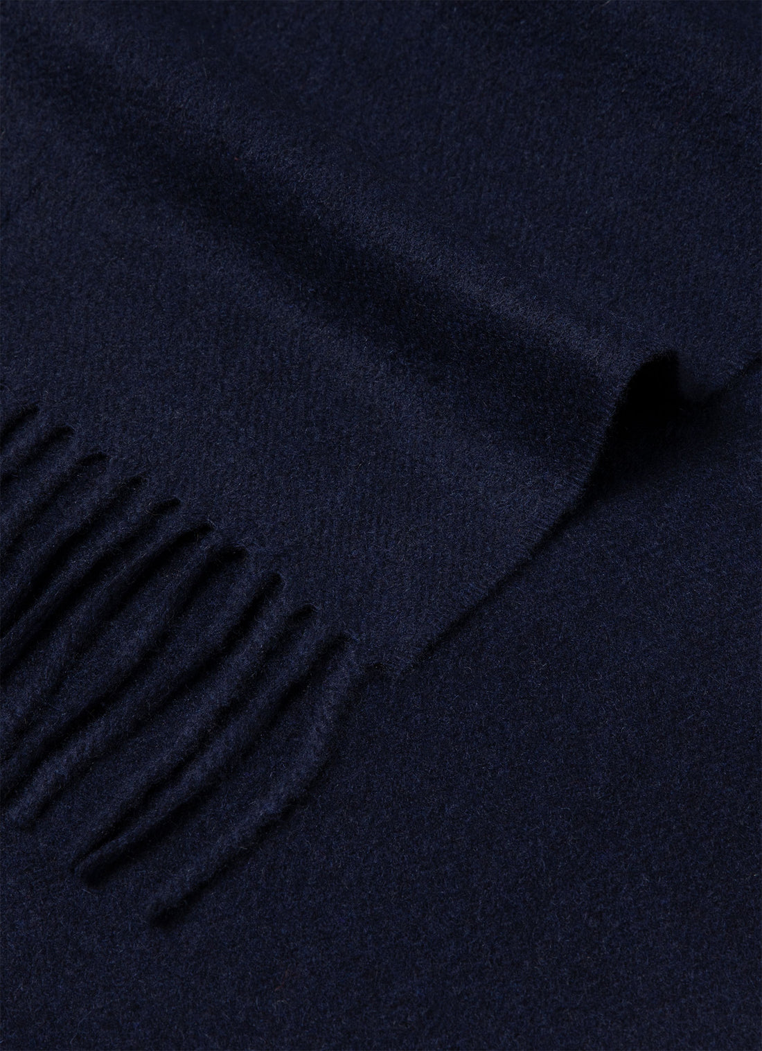 Cashmere Woven Scarf in Navy