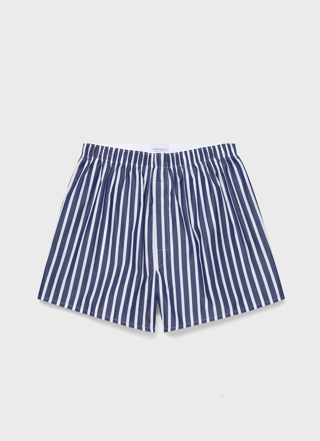 Men's Classic Boxer Shorts in Navy/White