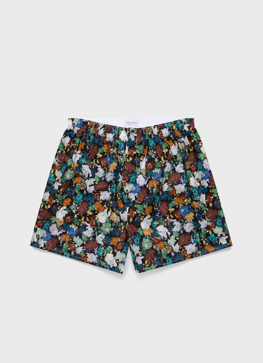 Men's Classic Boxer Shorts in Liberty Fabric in Futuristic Floral