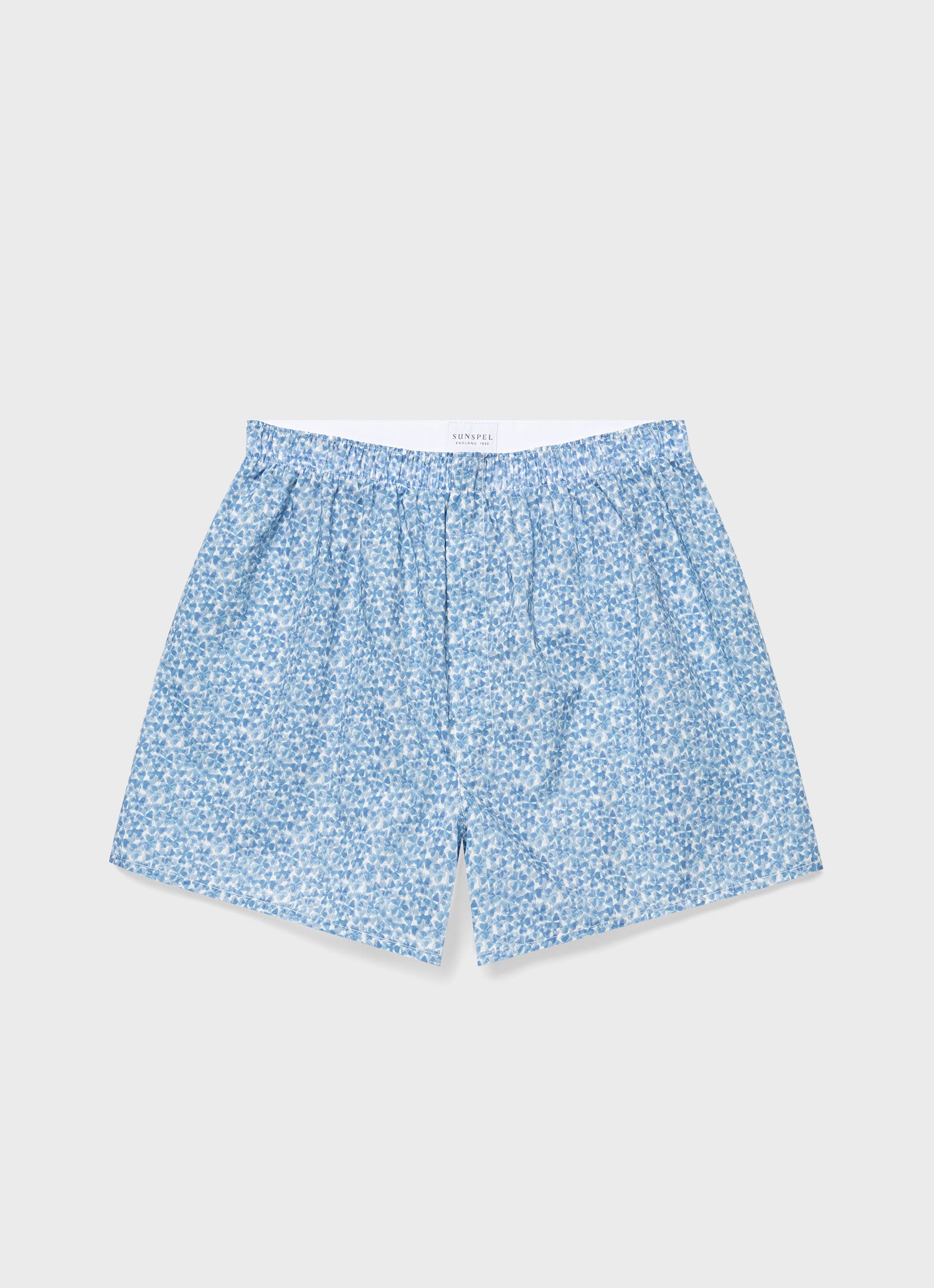 Men's Classic Boxer Shorts in Liberty Fabric in Blue Cover | Sunspel