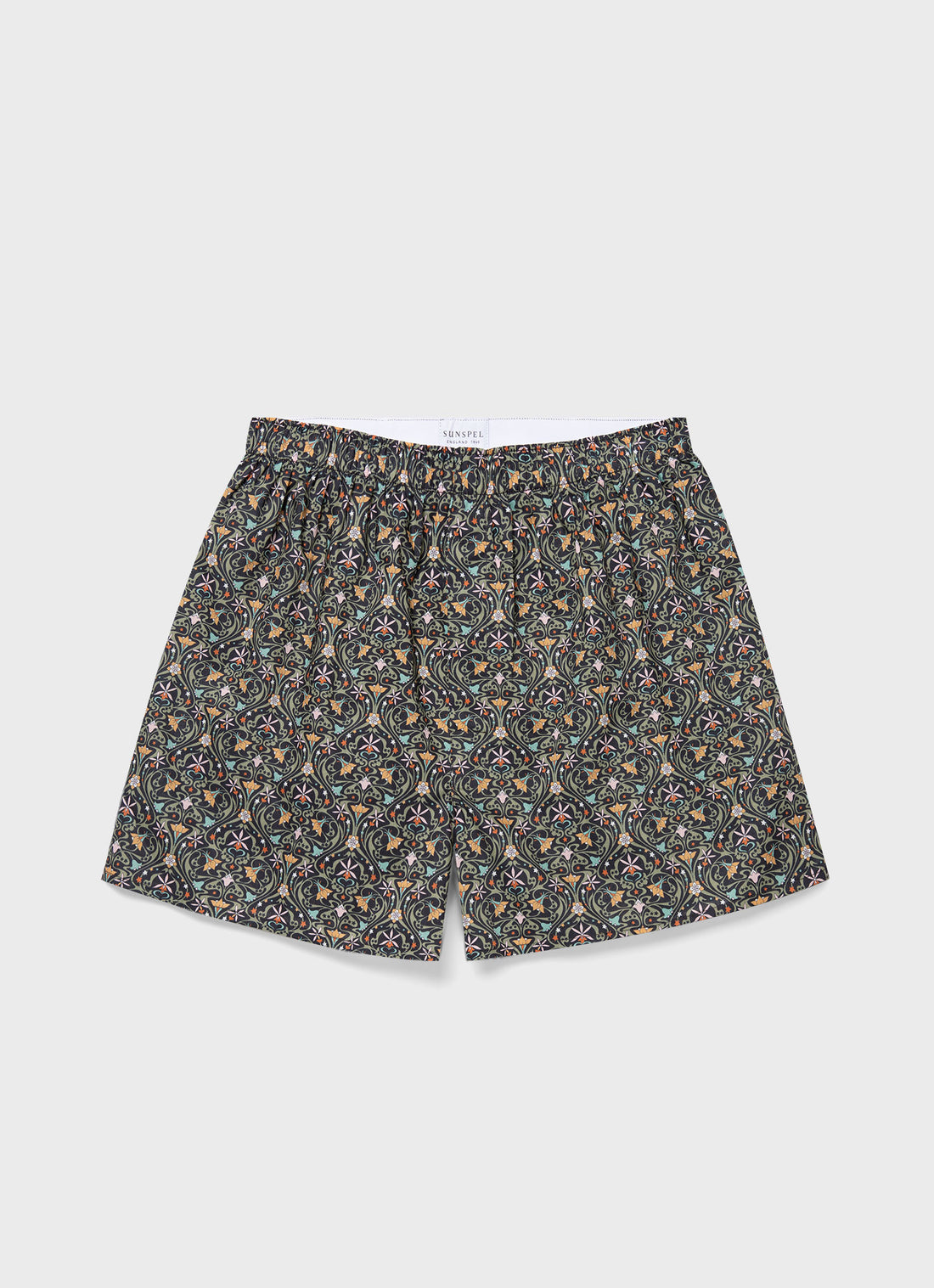 Men's Classic Boxer Shorts in Liberty Fabric in Ghost Orchid