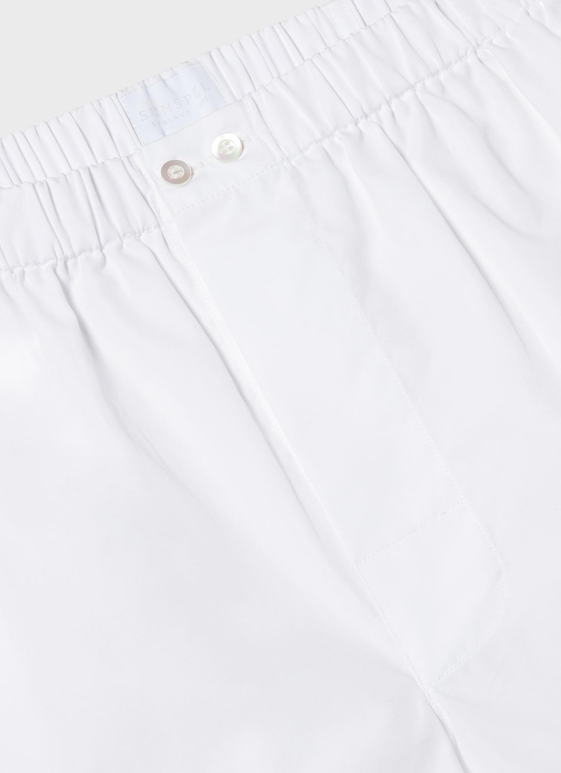 Men's Sea Island Cotton Boxer Short in White