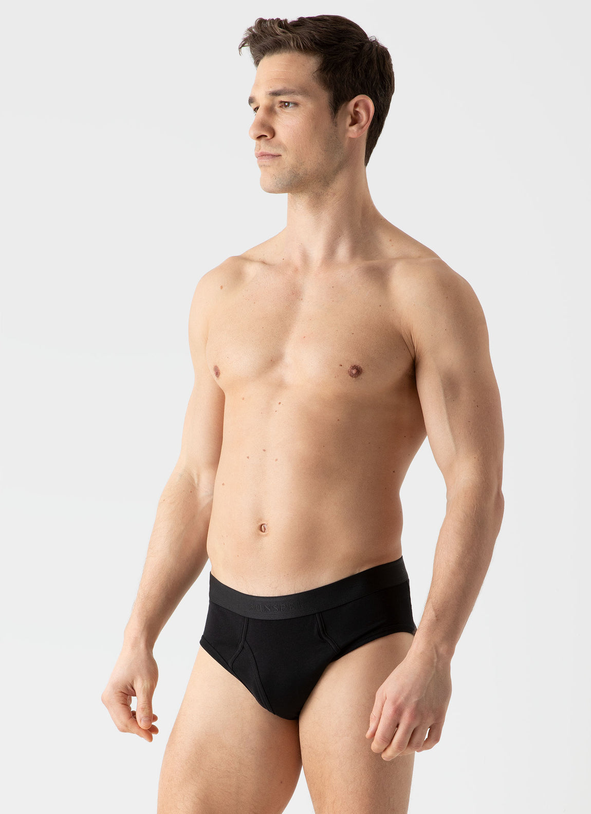 Men's Underwear Slip Set Two Pieces Black Camel Active