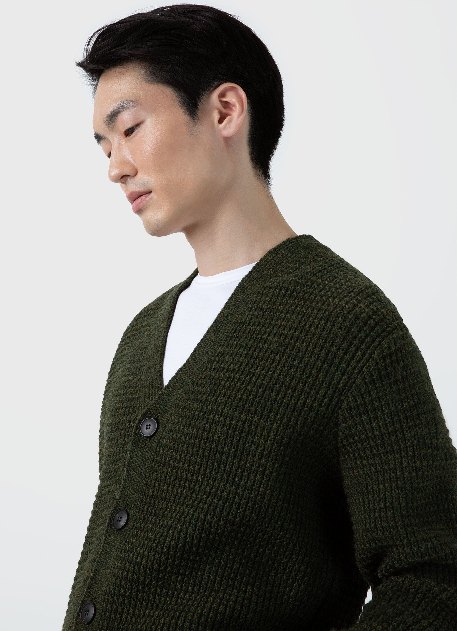 Cardigan olive on sale