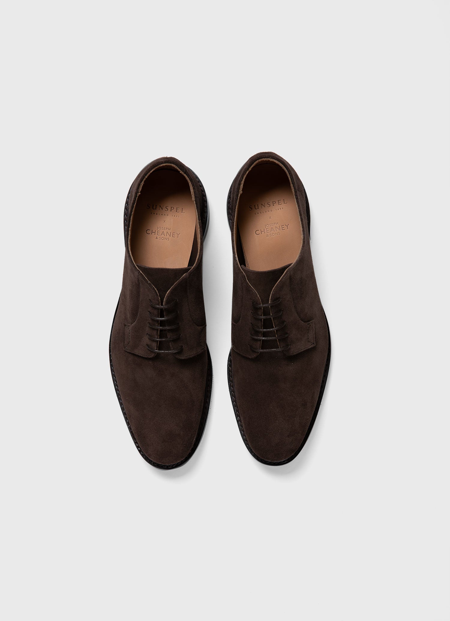 Men's Sunspel x Cheaney Derby in Brown