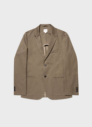 Men's Brushed Cotton Wool Two-Piece Suit in Sandstone