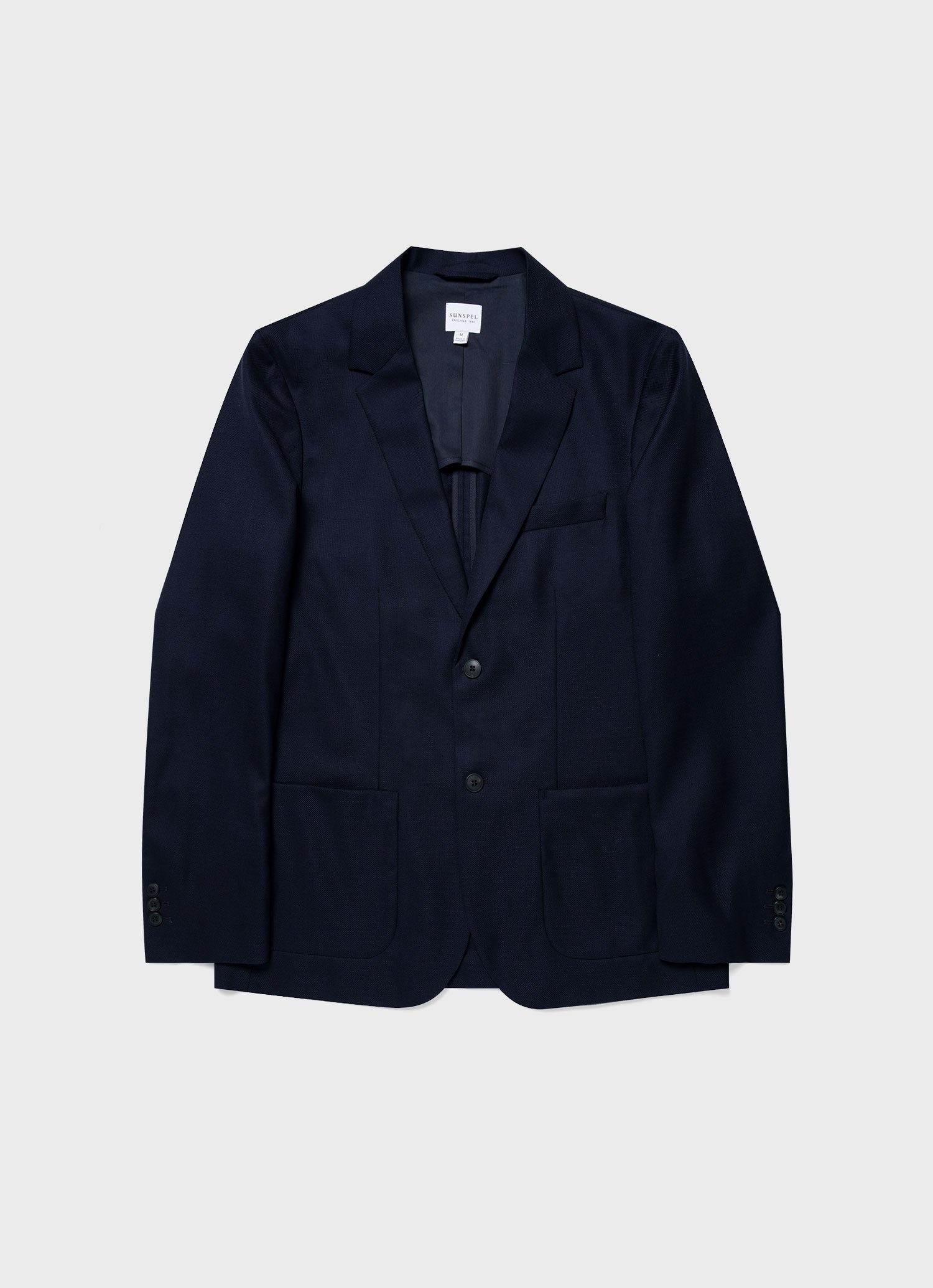 Men's Travel Wool Blazer in Navy | Sunspel