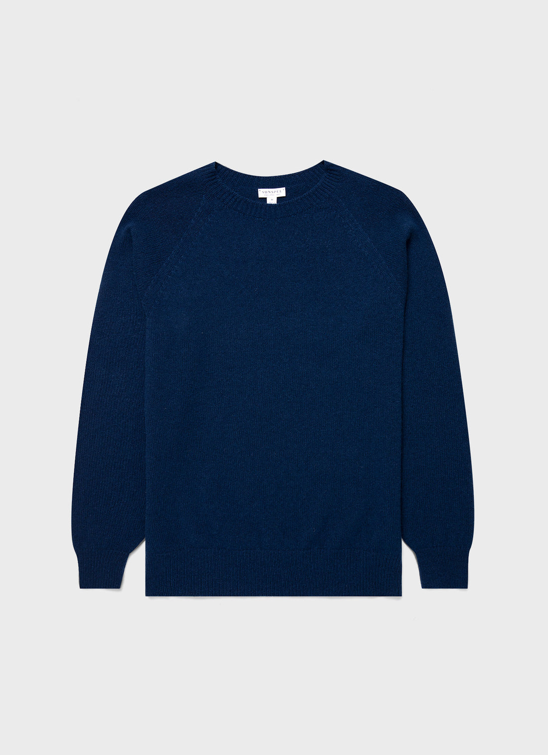 Men's Lambswool Crew Neck Jumper in Naval Blue