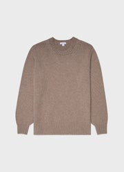 Men's Roxburgh Cashmere Jumper in Natural Brown