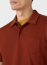 Men's Riviera Polo Shirt in Dark Clay