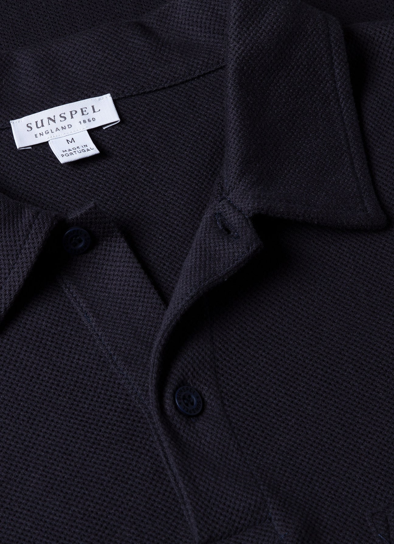 Men's Riviera Polo Shirt in Navy | Sunspel