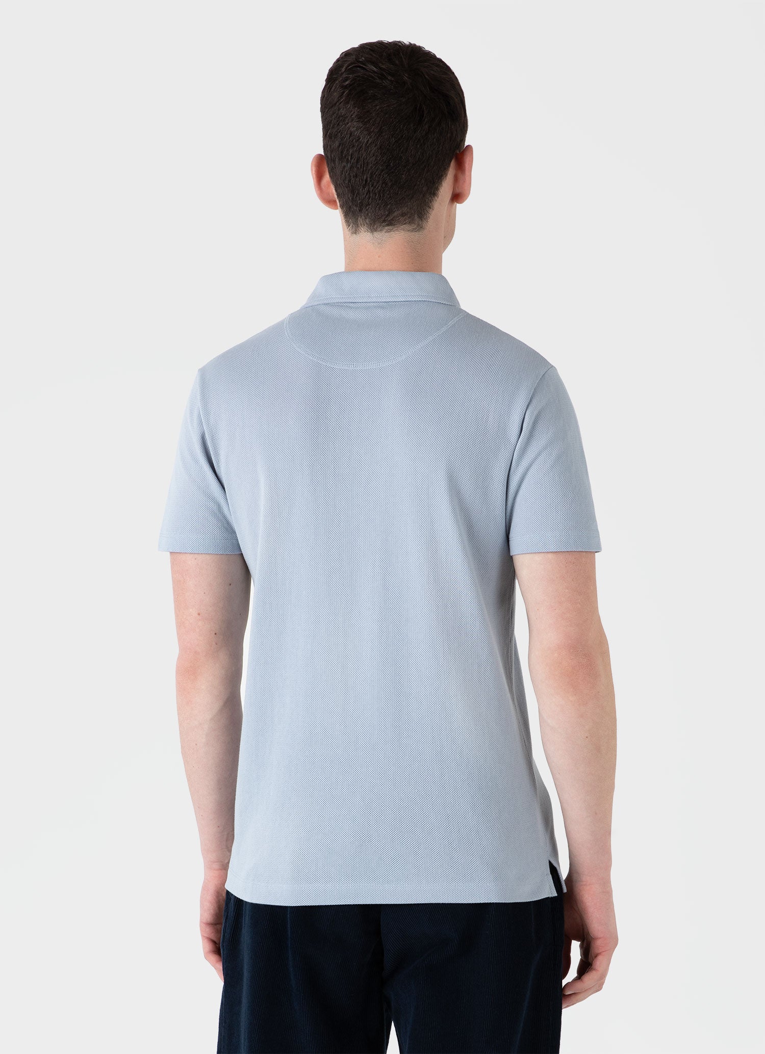 Men's Riviera Polo Shirt in Smoke Blue