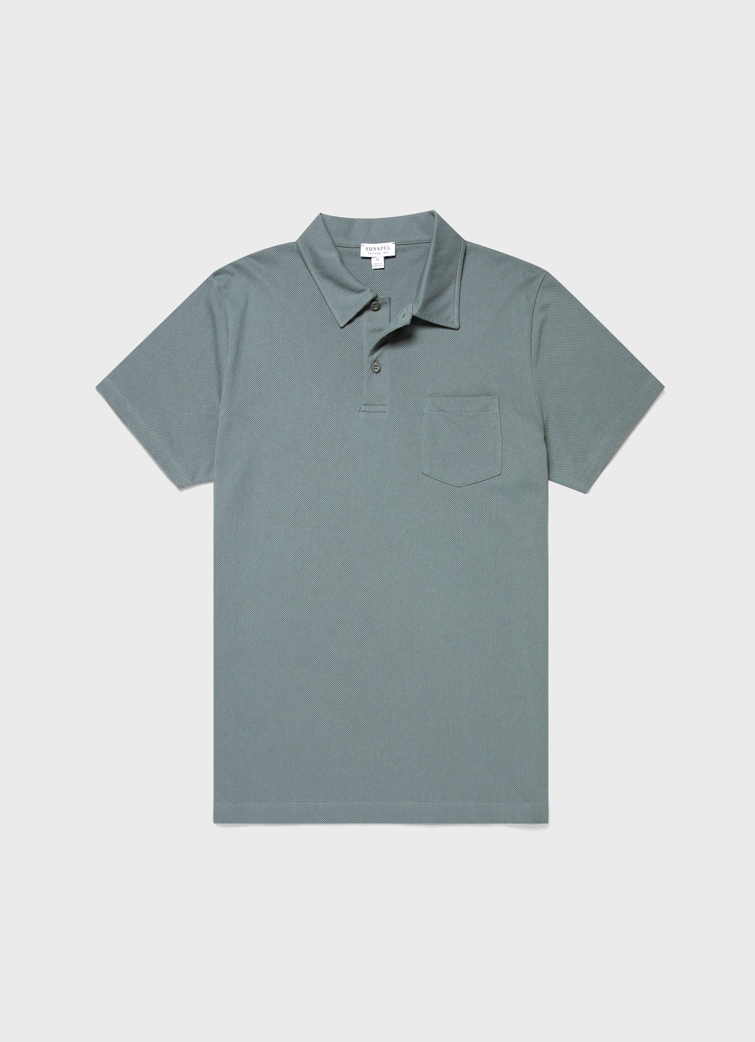 Men's Riviera Polo Shirt in Smoke Green