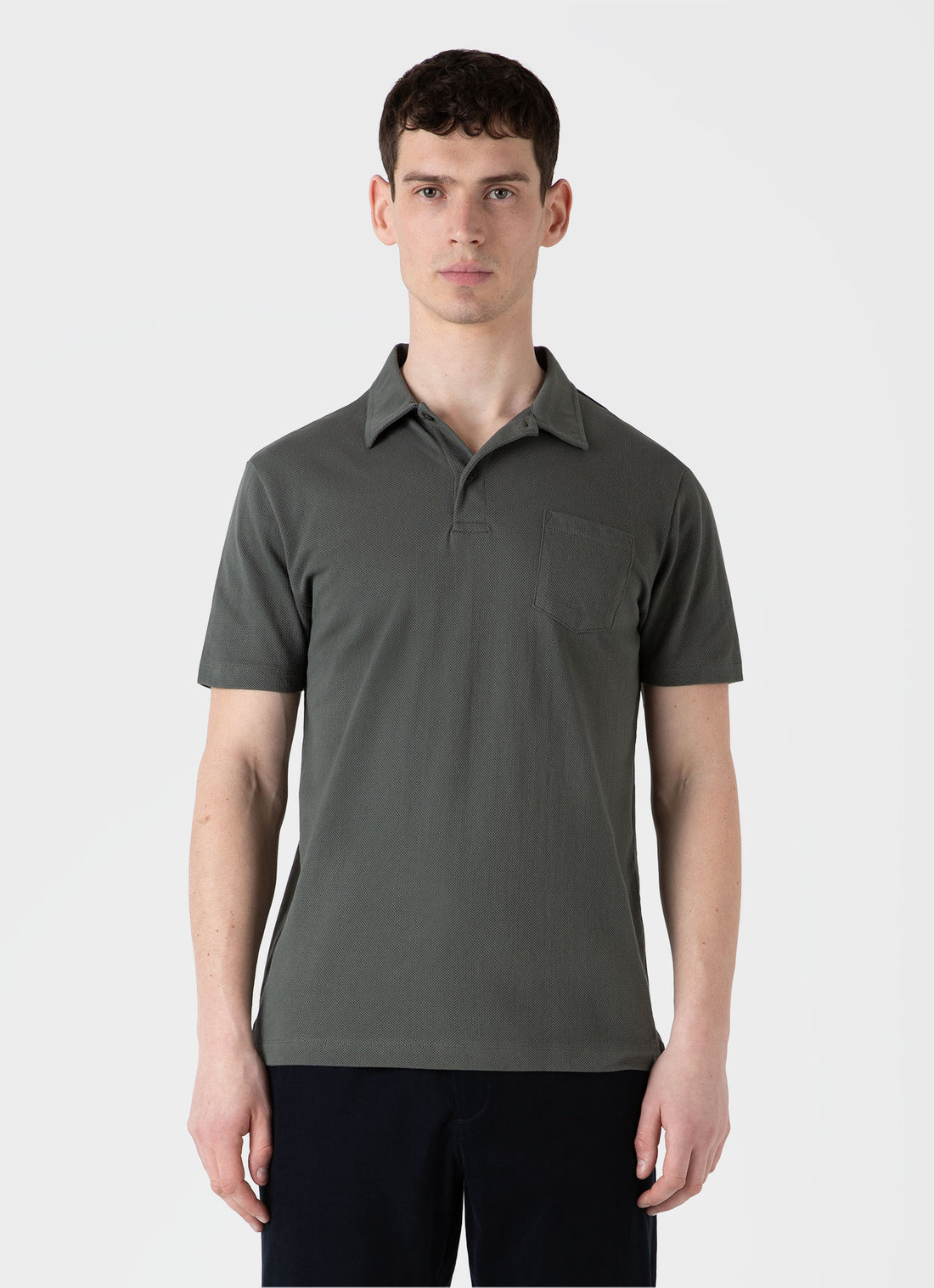 Men's Riviera Polo Shirt in Drill Green