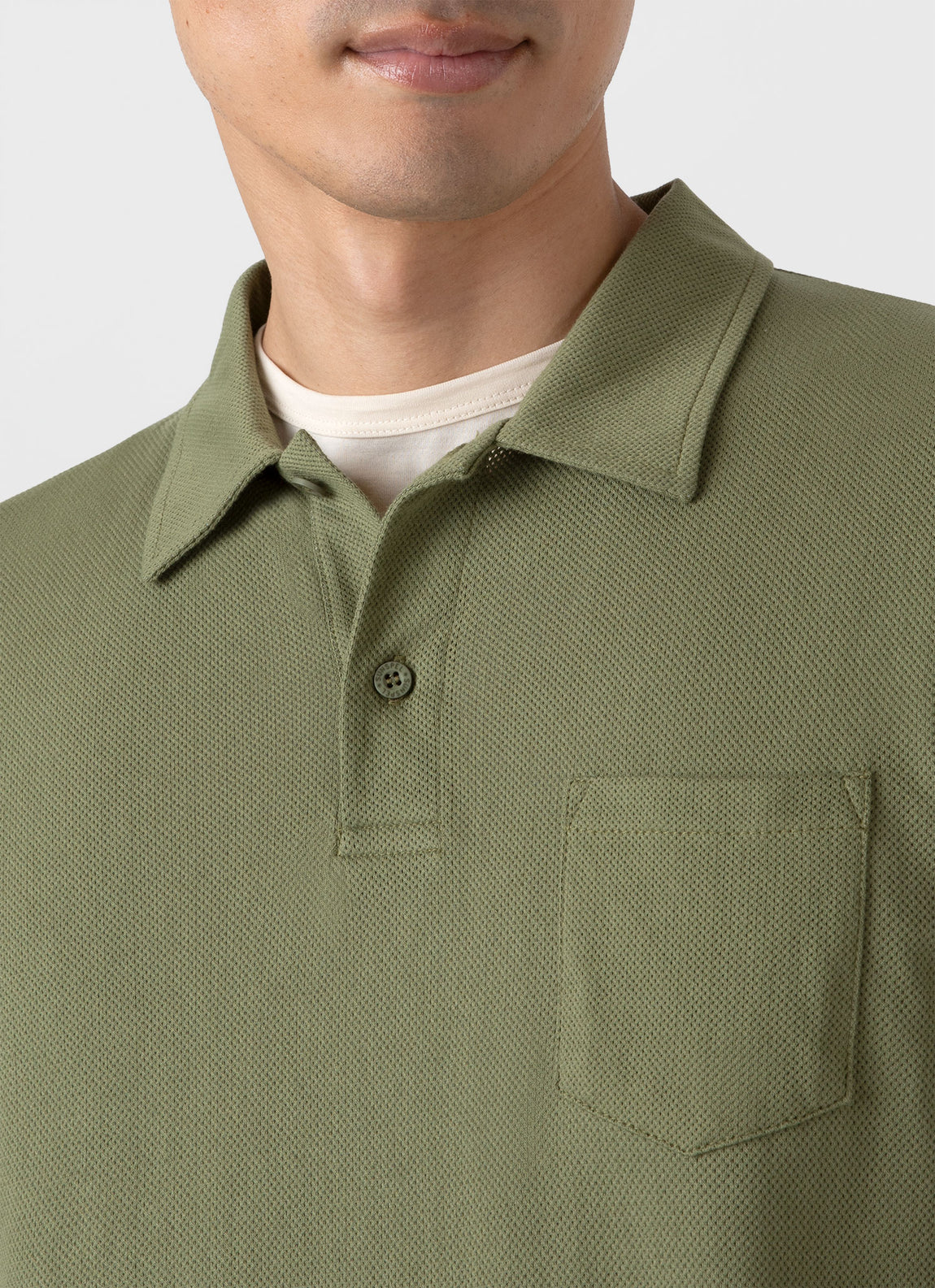 Men's Riviera Polo Shirt in Moss Green