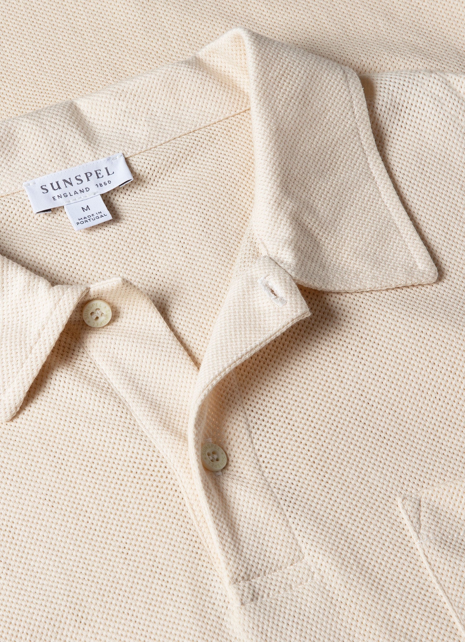 Men's Riviera Polo Shirt in Undyed | Sunspel