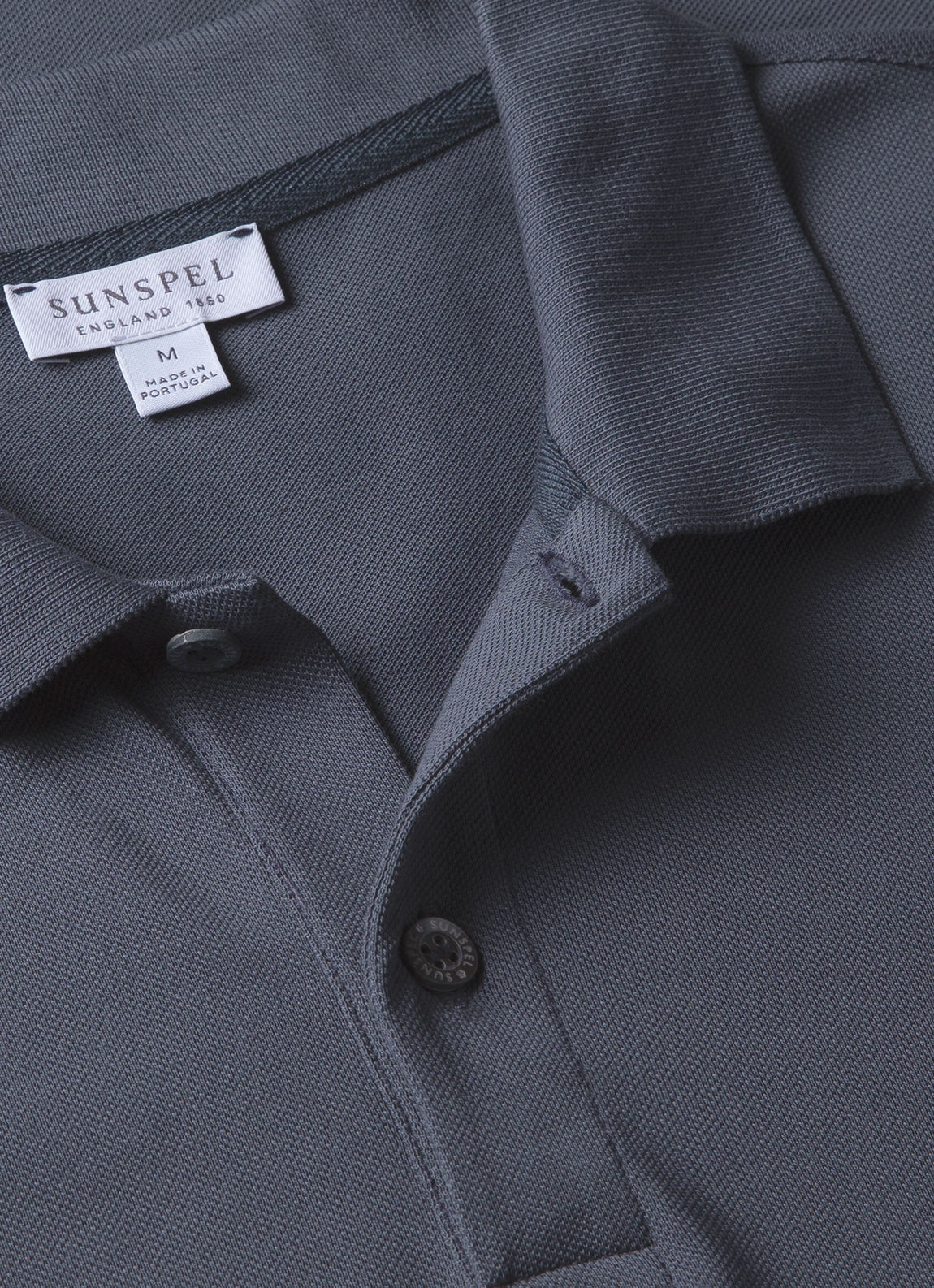 Men's Piqué Polo Shirt in Slate Blue