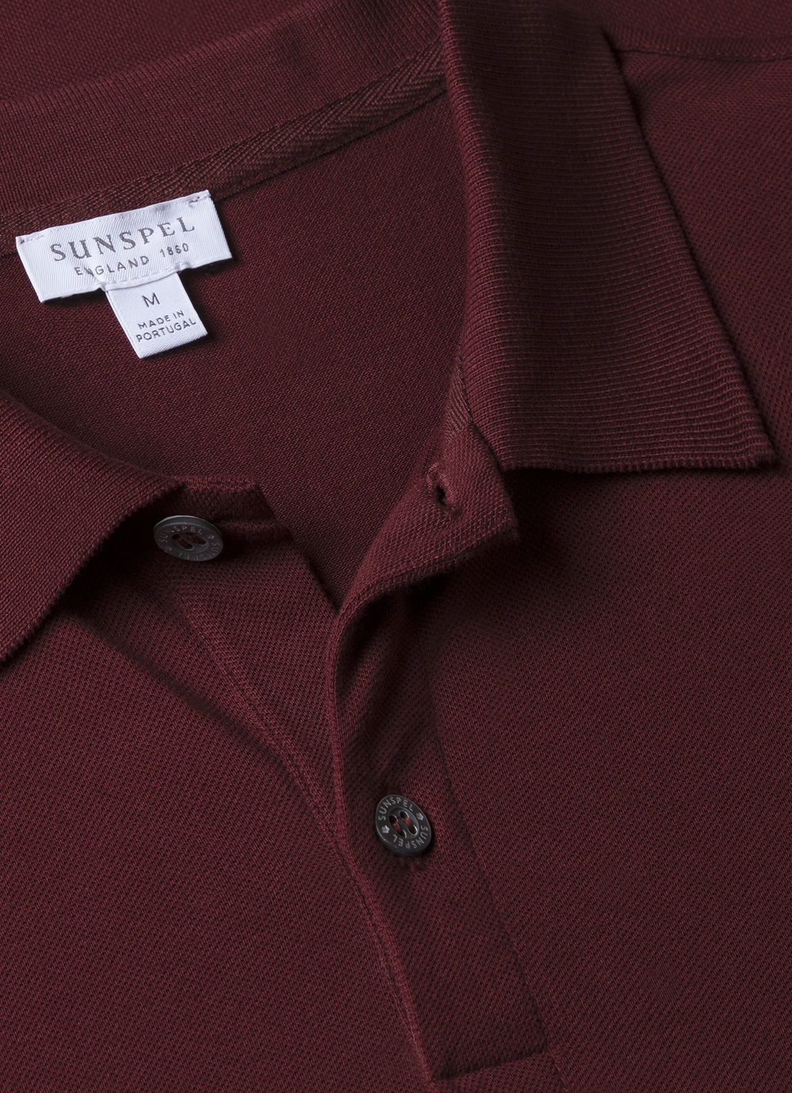 Men's Piqué Polo Shirt in Port