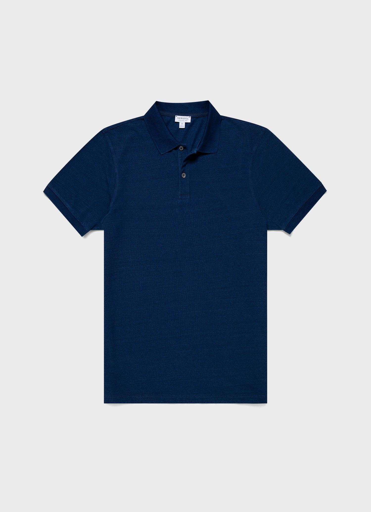 Men's Piqué Polo Shirt in Real Indigo