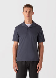 Men's Heavyweight Polo Shirt in Slate Blue