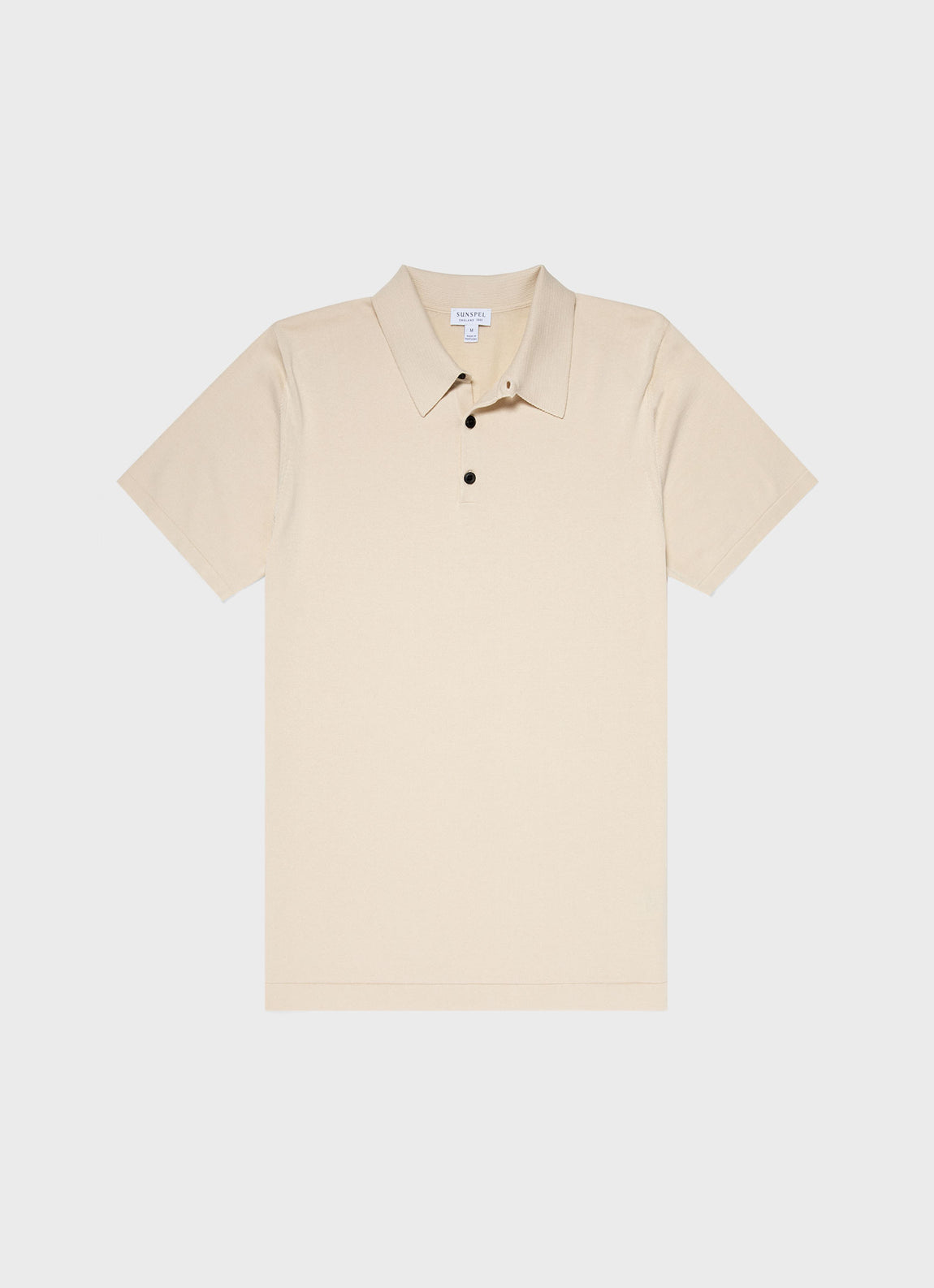 Men's Sea Island Cotton Polo Shirt in Undyed