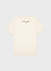 Men's Sunspel x MR PORTER Racked Stitch Polo Shirt in Ecru