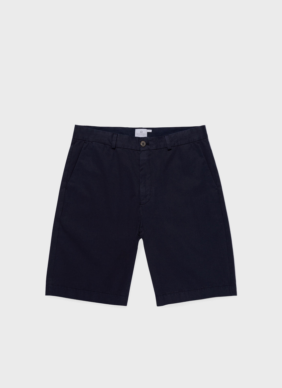 Men's Stretch Cotton Twill Chino Shorts in Navy