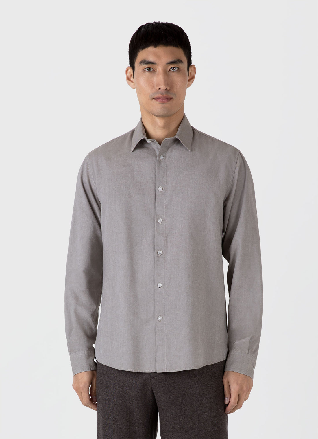 Men's Oxford Shirt in Light Khaki