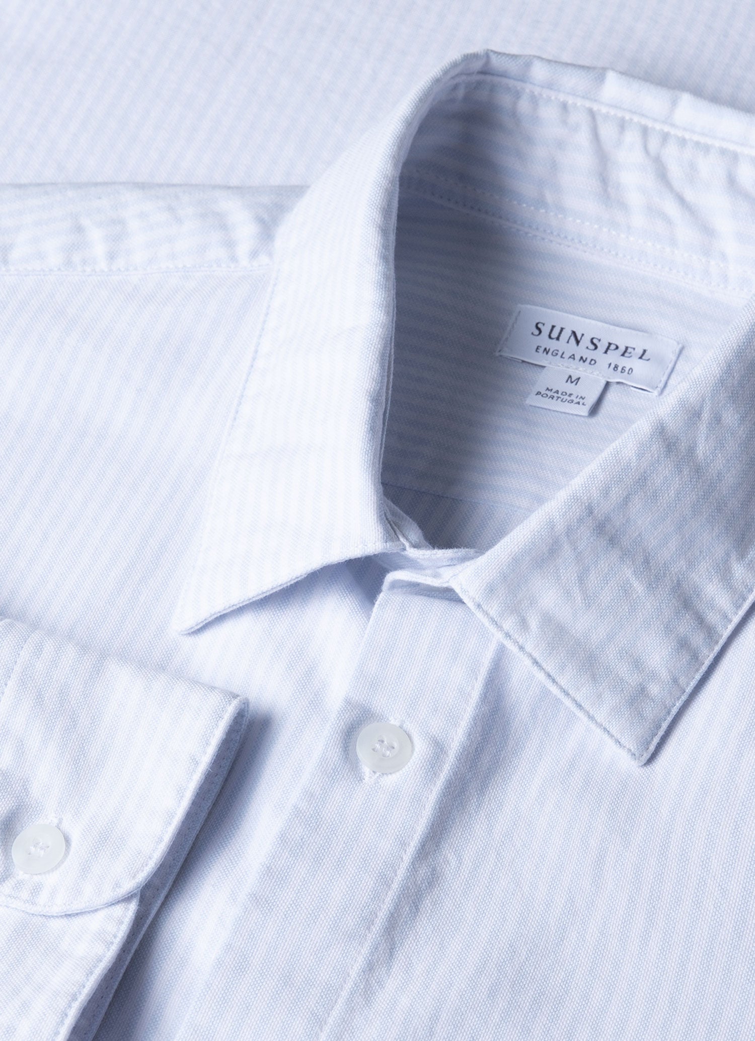 Men's Oxford Shirt in Light Blue/White