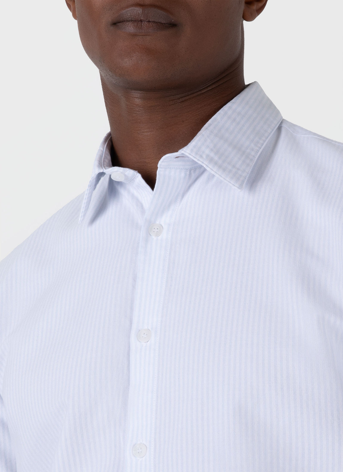 Men's Oxford Shirt in Light Blue/White