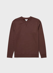 Men's Loopback Sweatshirt in Cocoa Brown