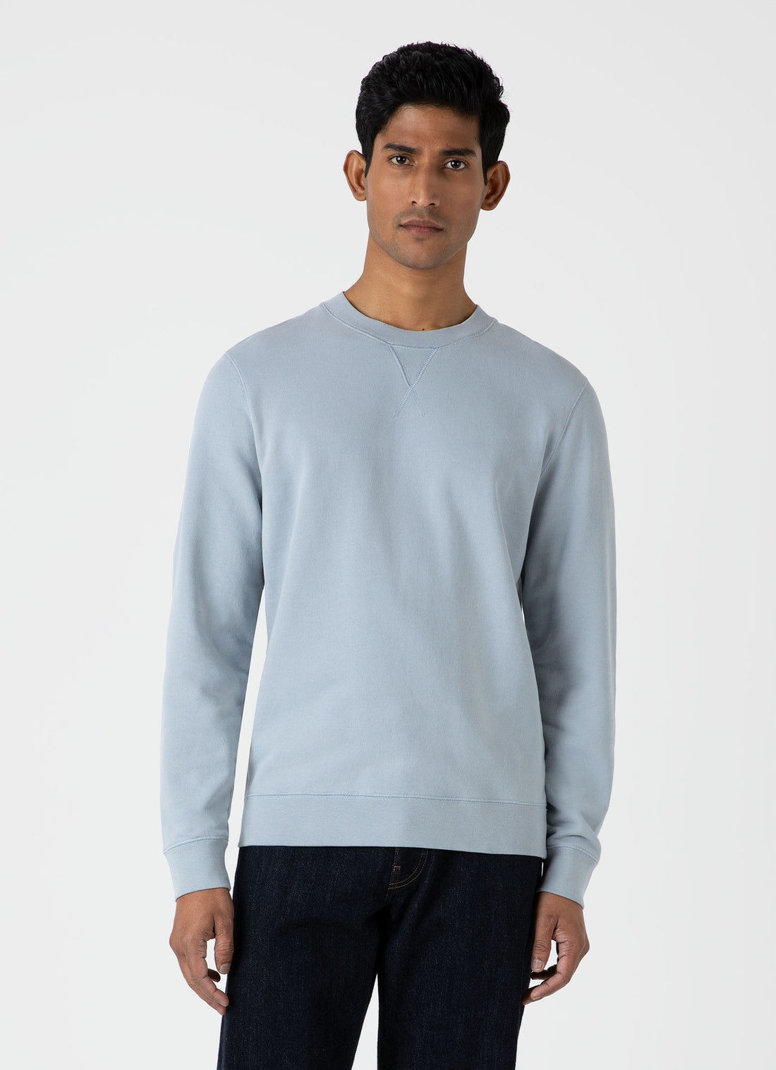 Men's Loopback Sweatshirt in Smoke Blue