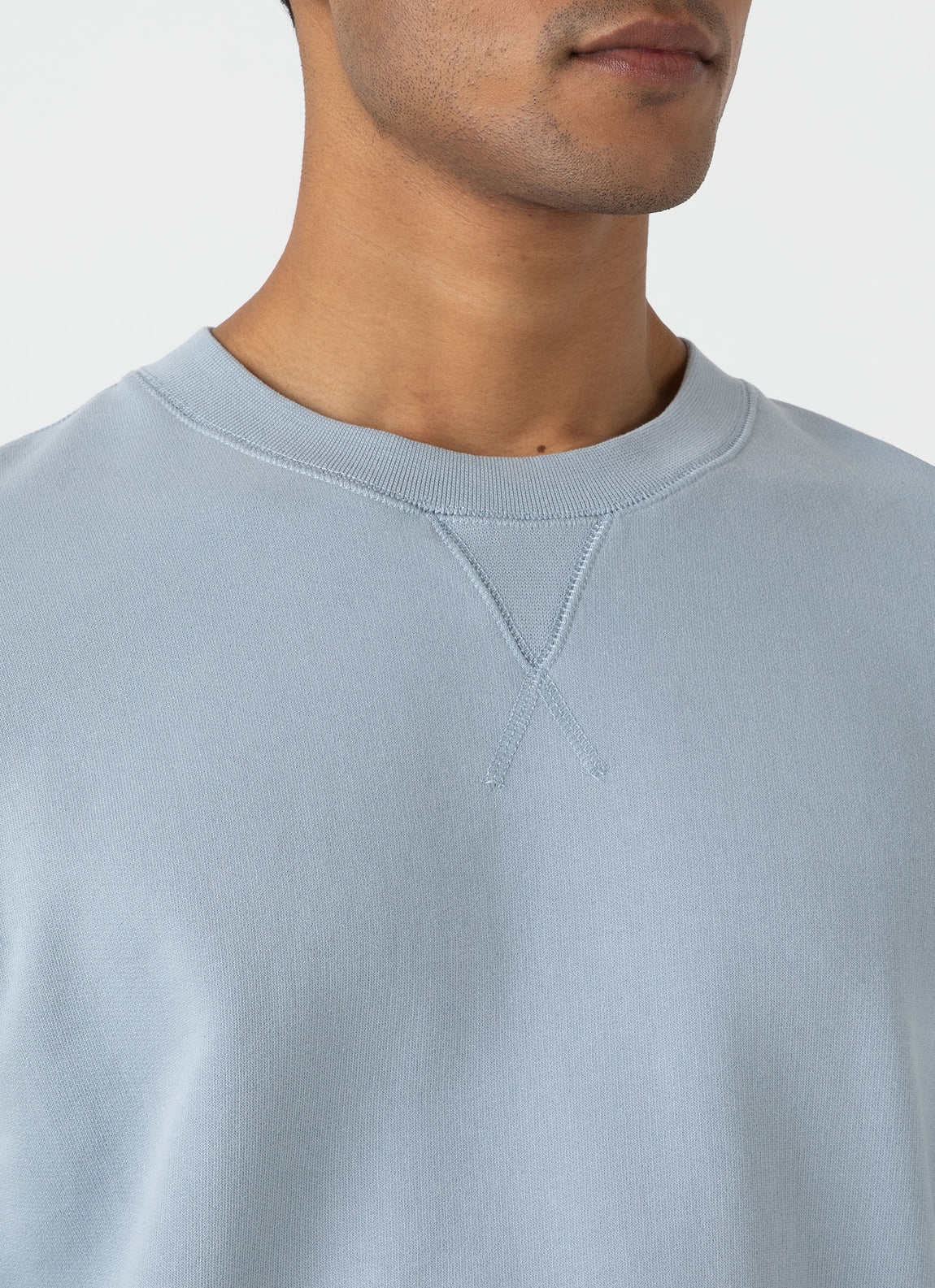 Men's Loopback Sweatshirt in Smoke Blue