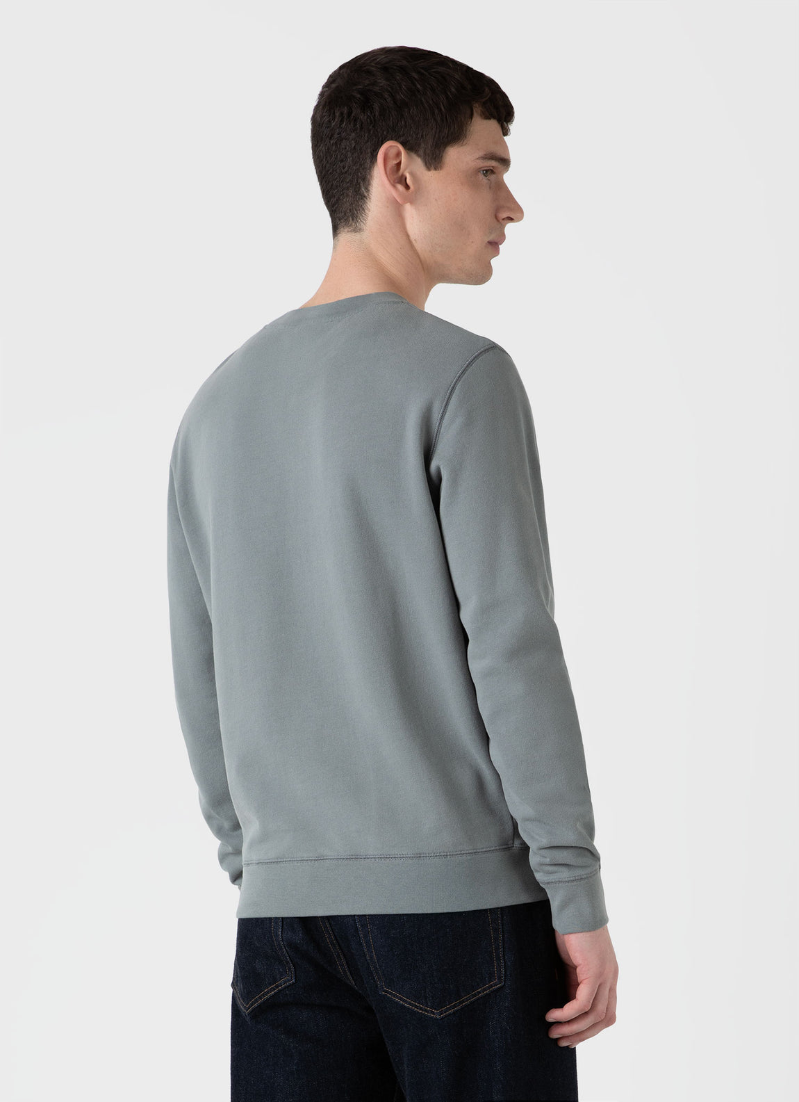 Men's Loopback Sweatshirt in Smoke Green