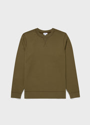 Men's Loopback Sweatshirt in Olive Green