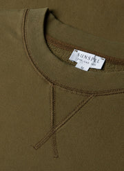 Men's Loopback Sweatshirt in Olive Green