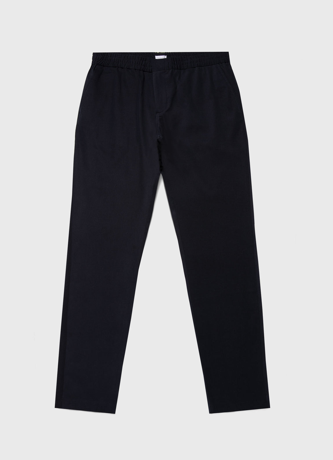 Men's Brushed Cotton Wool Drawstring Trouser in Navy