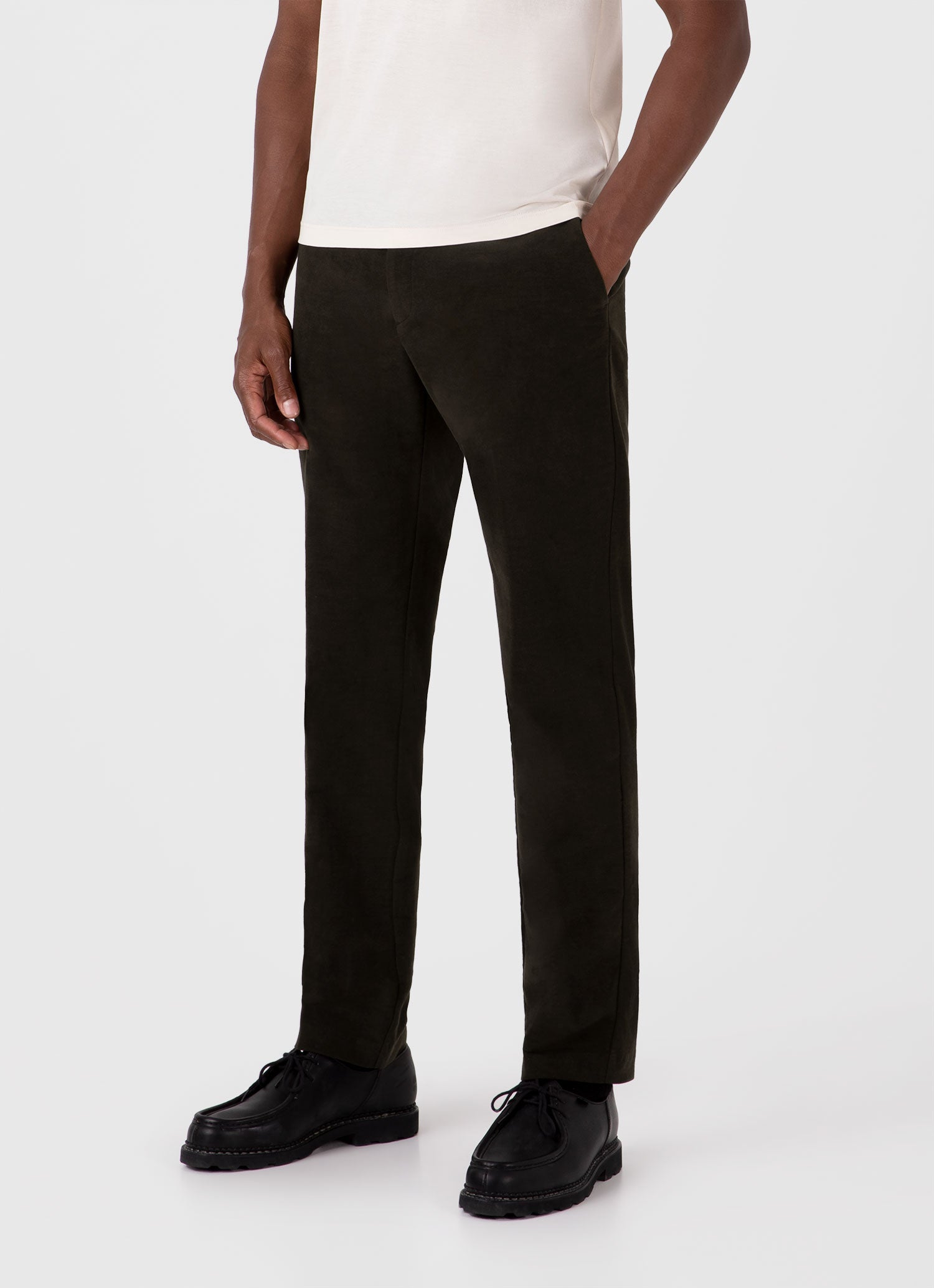 Men's Moleskin Trouser in Peat