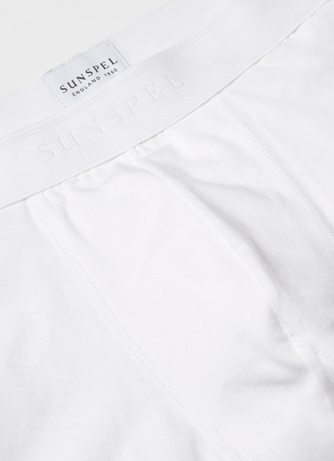 Men's Stretch Cotton Boxer Briefs in White