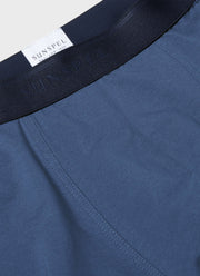 Men's Stretch Cotton Trunks in Atlantic Blue