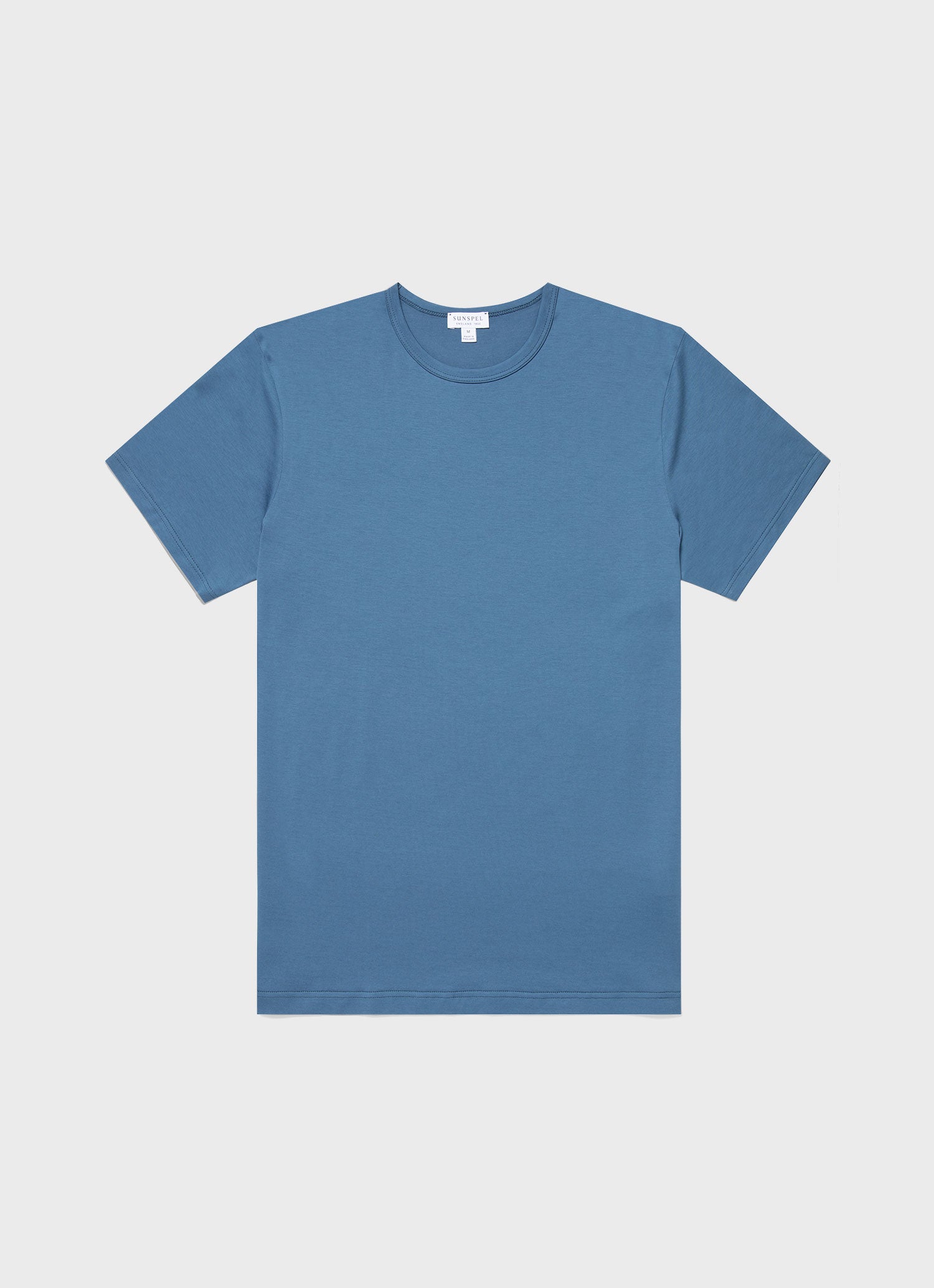 Men's Classic T-shirt in Steel Blue | Sunspel