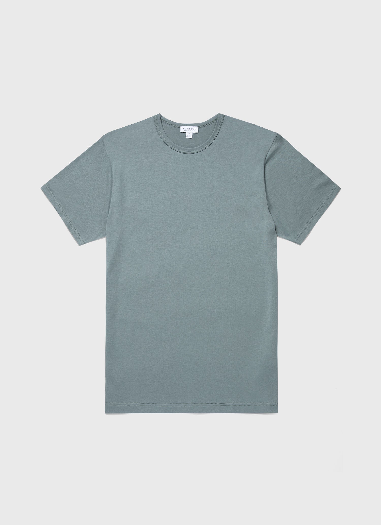 Men's Classic T-shirt in Smoke Green | Sunspel