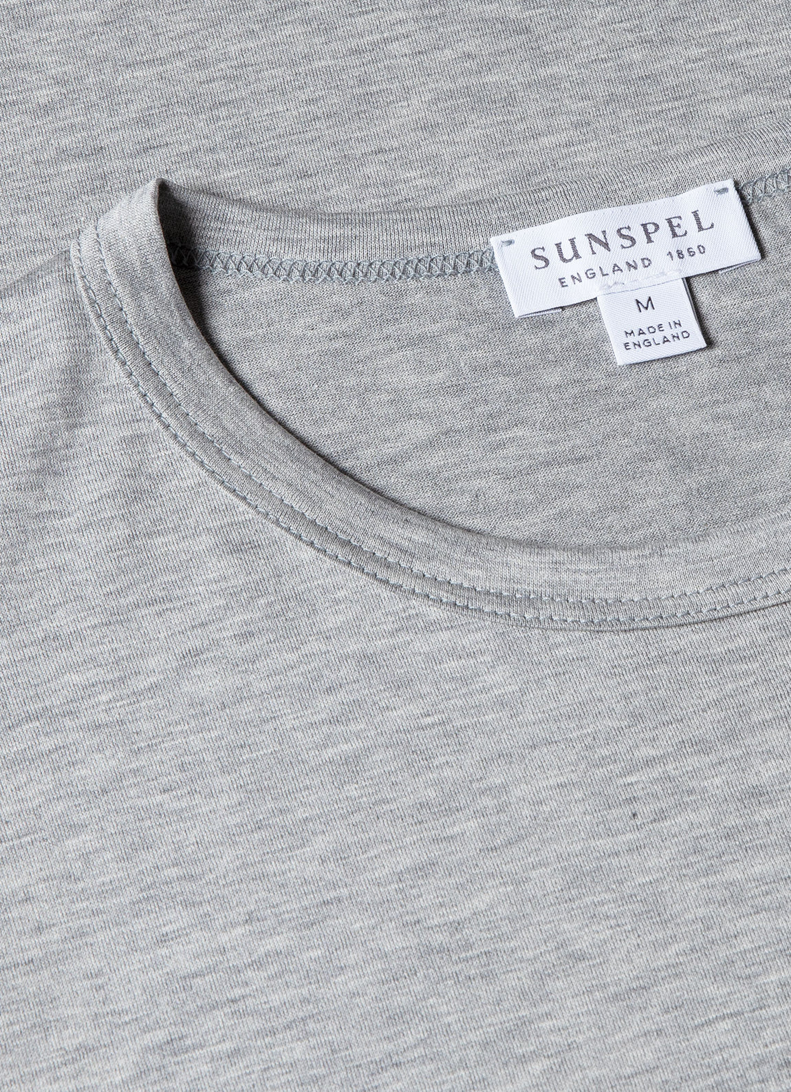 Men's Classic T-shirt in Grey Melange | Sunspel