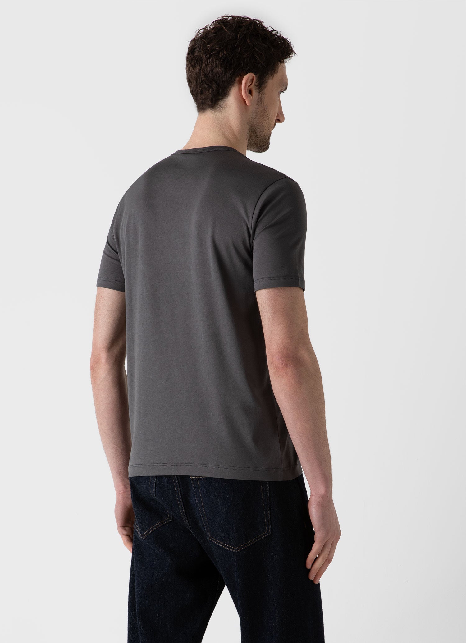 Plain dark discount grey t shirt